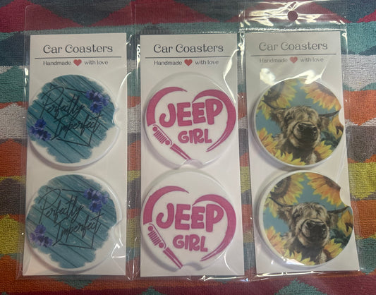 Ceramic Car Coasters