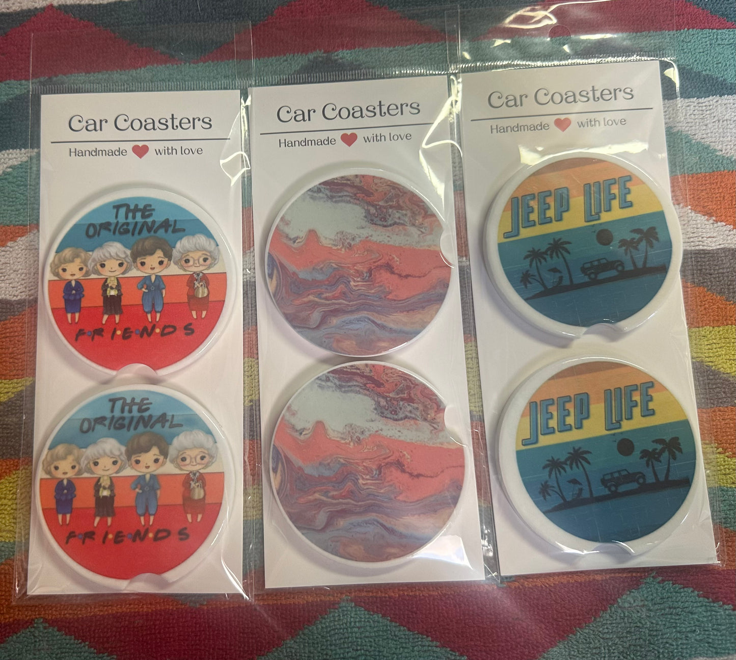 Ceramic Car Coasters